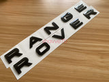 Range Rover Carbon Fibre style Letters Hood or Trunk Tailgate Emblem Nameplate
