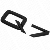 Audi Q7 Matte Black Rear Letter Liftgate Badge Trunk Emblem Badge Logo Sport