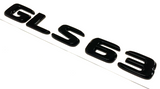 GLOSS BLACK GLS63 FOR MERCEDES REAR TRUNK EMBLEM NAMEPLATE DECAL NUMBERS LETTERS