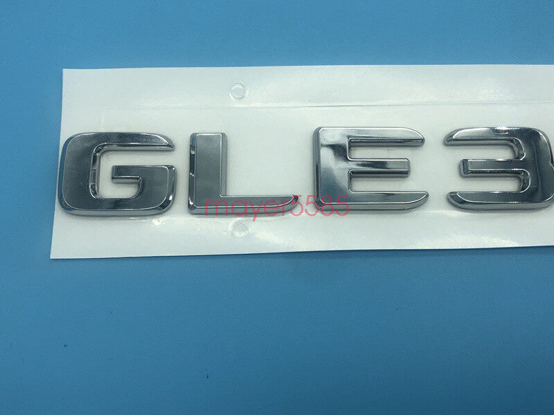 Chrome " GLE300d " Number Letters Rear Trunk Badge Emblem for Mercedes Benz GLE