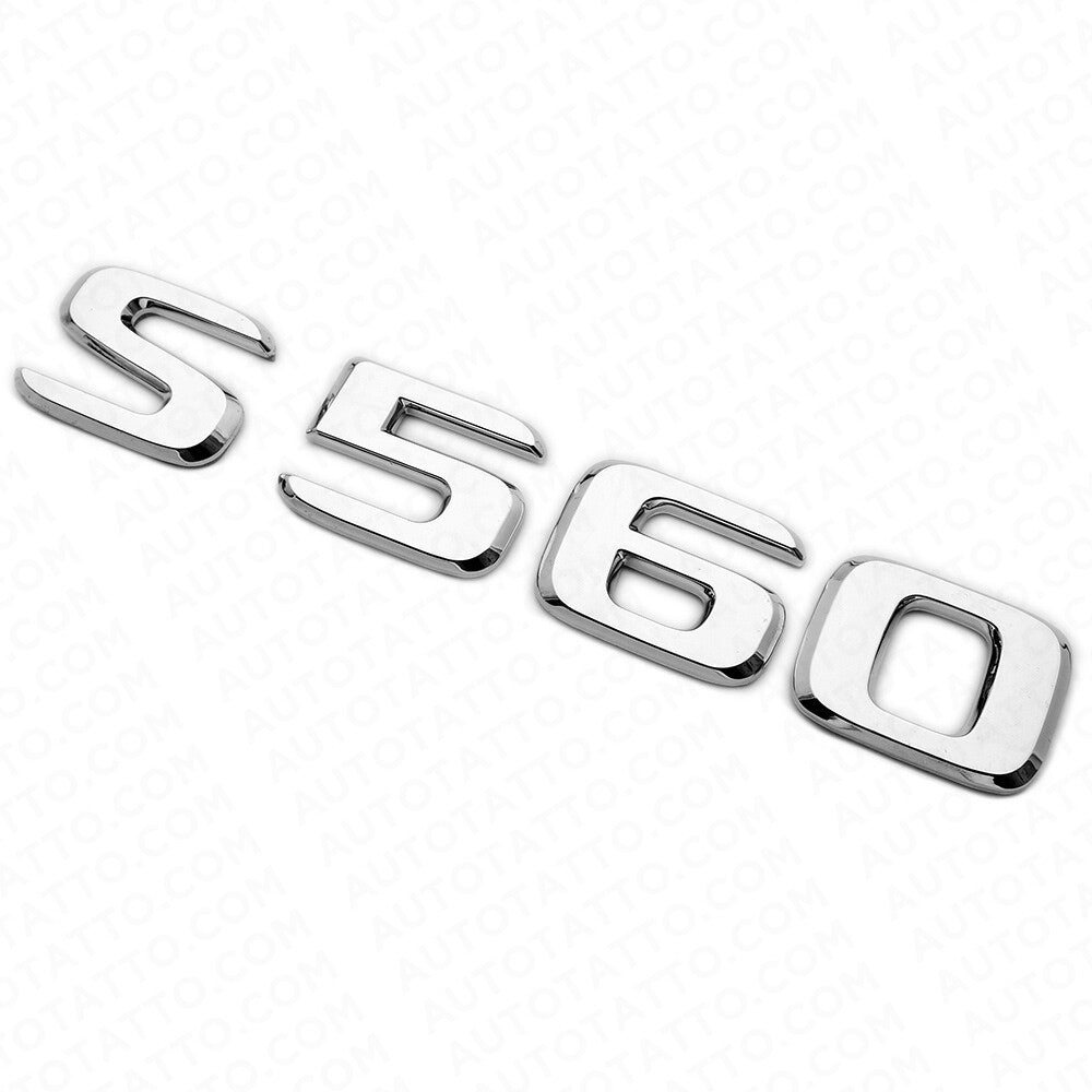 18-21 Mercedes S 560 Letter Emblem Luggage Trunk Lid Logo Badge AMG Sport Chrome