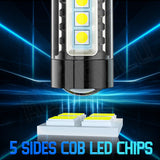 LED Fog Light Bulbs H8 H16 H11 Fog Light Bulb White 6500K High Power DRL Lamps