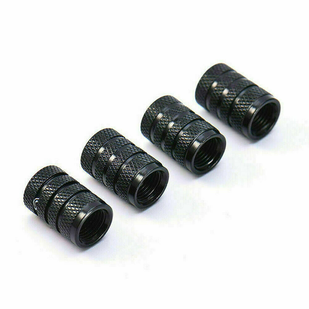 4x Aluminium Car Wheel Tyre Valve Stem Air Dust Cover Screw Caps Car Accessories