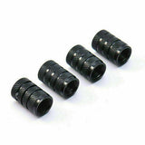 4x Aluminium Car Wheel Tyre Valve Stem Air Dust Cover Screw Caps Car Accessories