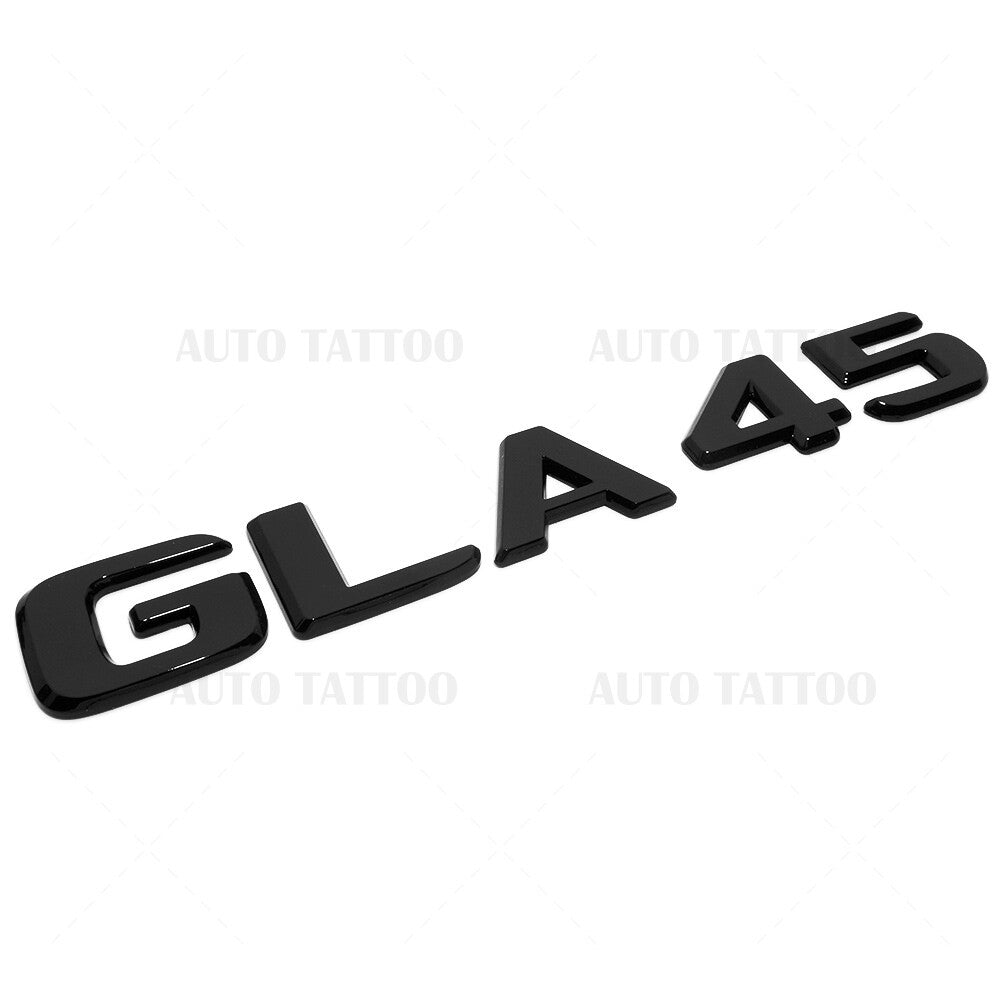 17-20 GLA 45 AMG Rear Letter Emblem Liftgate Logo Nameplate Badge Gloss Black