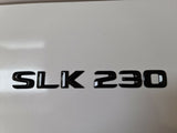 SLK230 Black Flat Letter Number Rear Boot Badge Emblem For SLK Class Mercedes