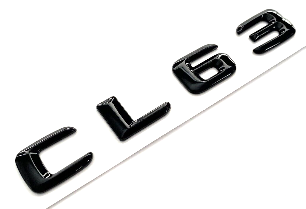 GLOSS BLACK CL63 FOR MERCEDES CL63 REAR TRUNK NAMEPLATE EMBLEM BADGE DECAL