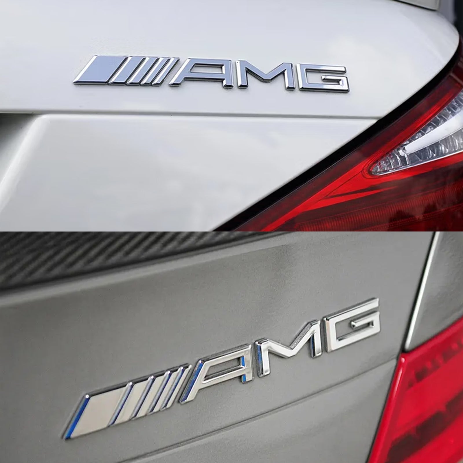3D Emblem Rear Tailgate Trunk Lid Badge for AMG A C E S CL SL G Models Chrome