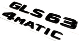GLOSS BLACK GLS63+4MATIC FOR MERCEDES REAR TRUNK EMBLEM BADGE NAMEPLATE NUMBERS