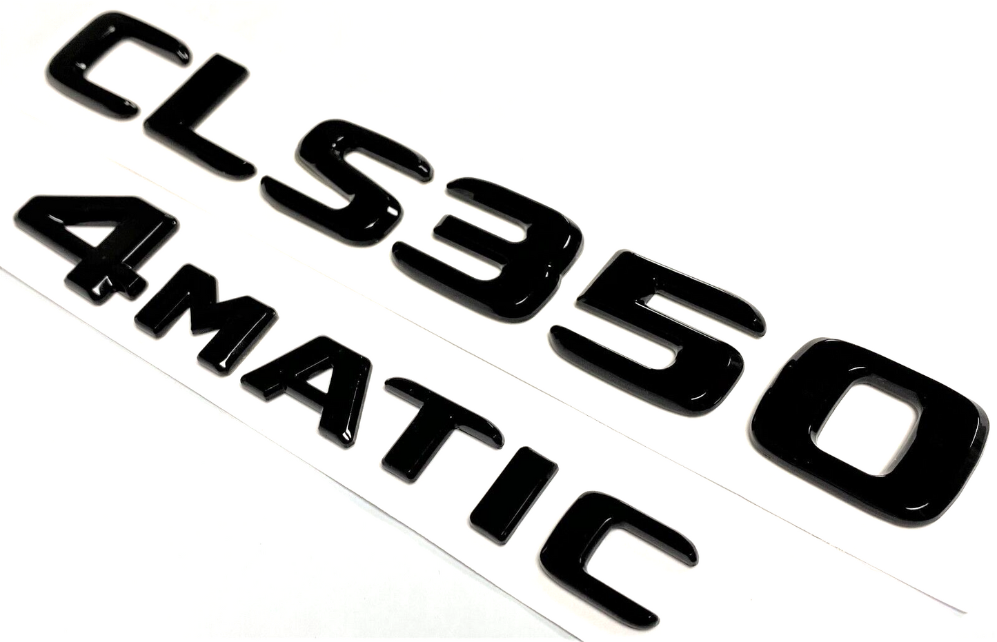 BLACK CLS350+4MATIC FOR MERCEDES REAR TRUNK EMBLEM BADGE NAMEPLATE DECAL NUMBERS
