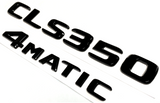 BLACK CLS350+4MATIC FOR MERCEDES REAR TRUNK EMBLEM BADGE NAMEPLATE DECAL NUMBERS