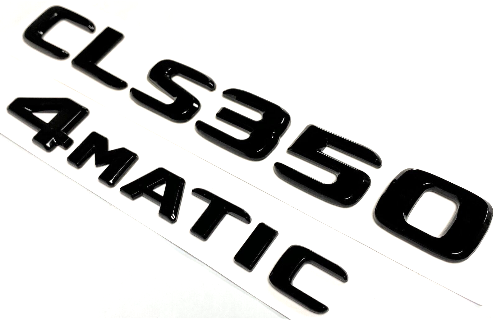 BLACK CLS350+4MATIC FOR MERCEDES REAR TRUNK EMBLEM BADGE NAMEPLATE DECAL NUMBERS