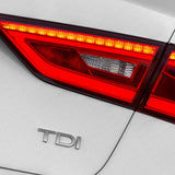Audi OEM Chrome TDI Rear Letter Tail Nameplate Trunk Emblem Badge Sport Sline