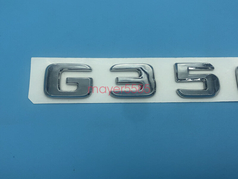 Chrome " G350d " Number Letters Rear Trunk Badge Emblem for Mercedes Benz G350d