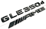 GLE350d + AMG BLACK FOR MERCEDES REAR TRUNK EMBLEM BADGE NAMEPLATE DECAL LETTER