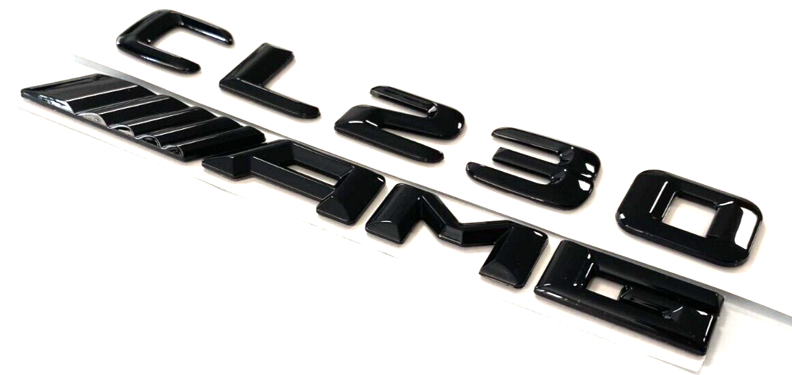 CL230 + AMG BLACK FOR MERCEDES REAR TRUNK EMBLEM BADGE NAMEPLATE DECAL NUMBER