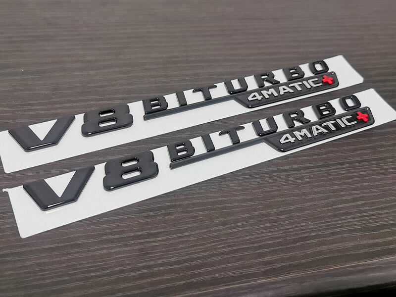 NEW Gloss Black V8 BITURBO 4MATIC For Mercedes-Benz E63 E63S AMG W213