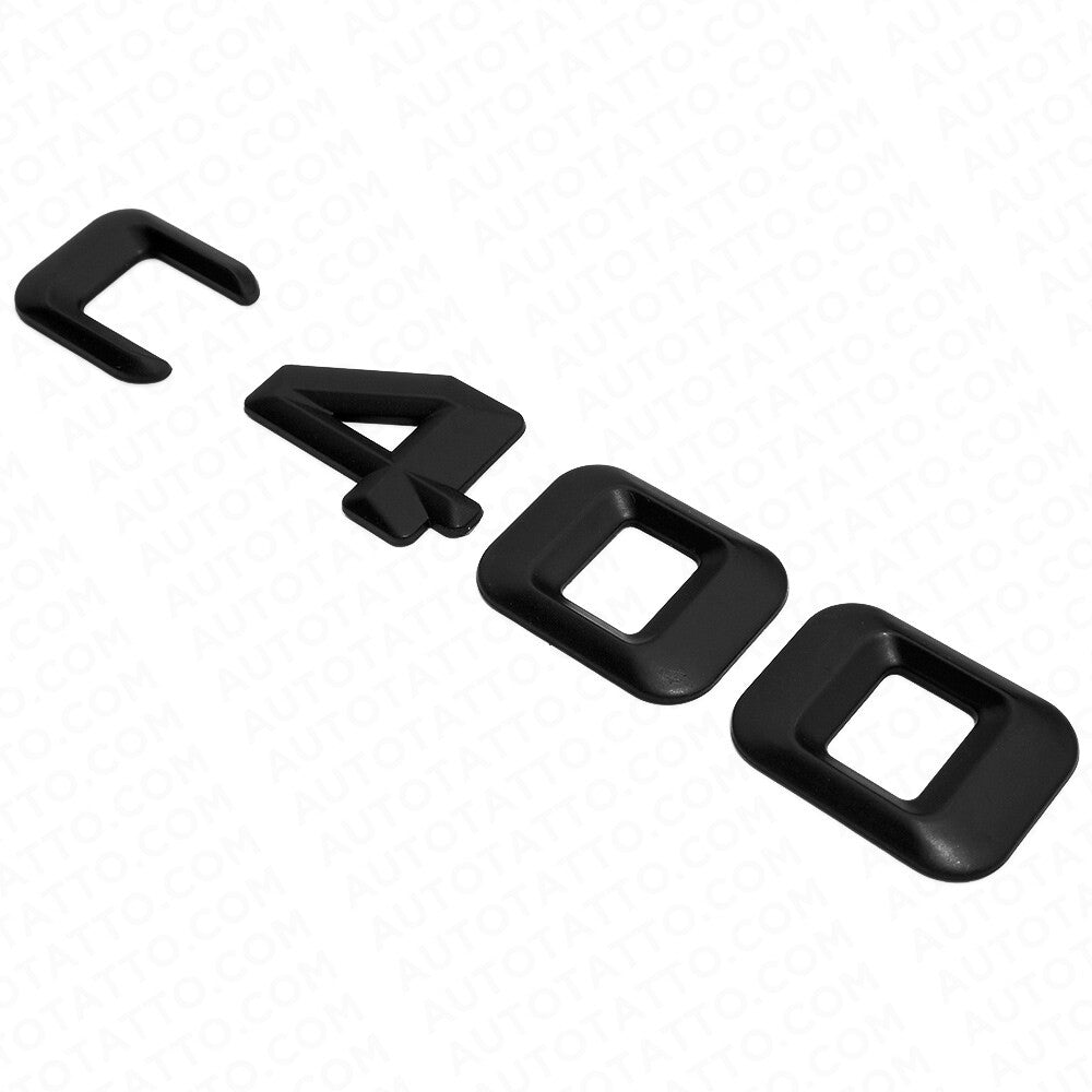 2015 C400 Emblem Trunk Lid Letter Logo Nameplate Badge Decorate AMG Matte Black