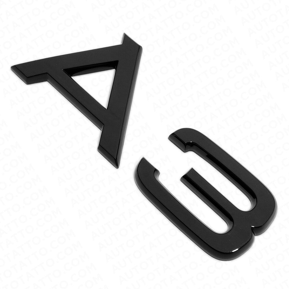 For Audi A3 Gloss Black Rear Letter Tail Badge Trunk Emblem Badge Logo Sport