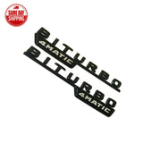 Black BITURBO 4MATIC Side Decal Badge Sticker For Mercedes C43 205 Series AMG