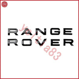 6PCS RANGE ROVER & SPORT SUPERCHARGED Black Emblem Logo Front Rear Hood