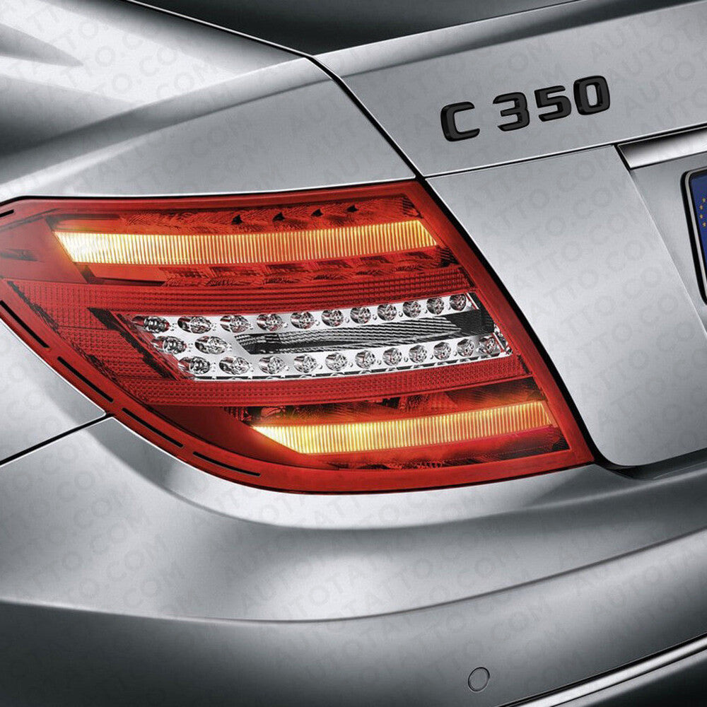 06-15 C 350 Emblem Trunk Lid Letter Logo Nameplate Badge Decoration AMG Black