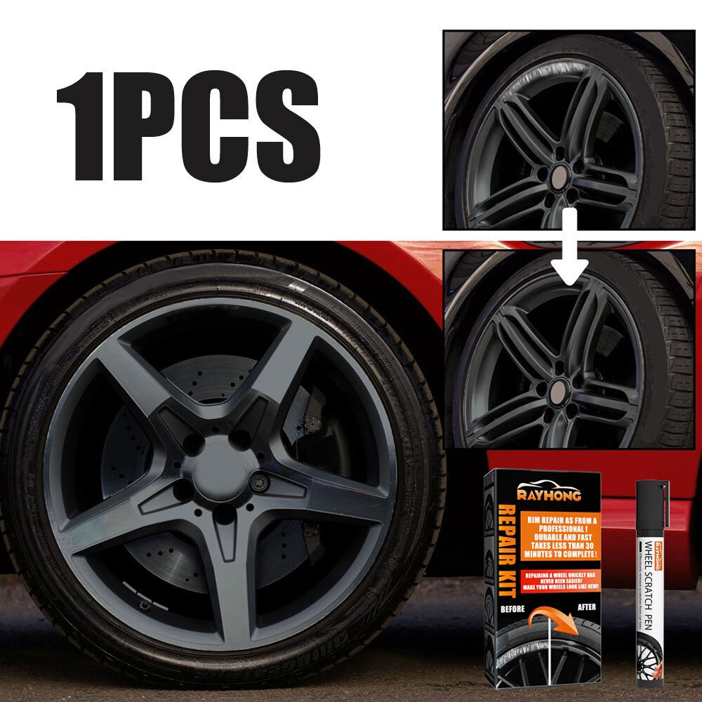 1Set Car Wheel Rim Scratch Repair Pen Touch Up Paint Tool Kit  Car Accessories