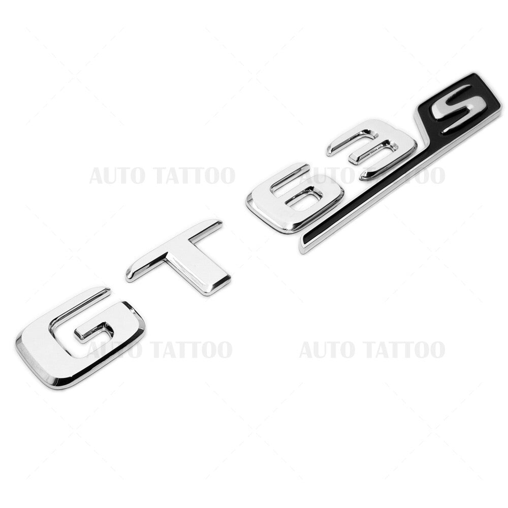 Mercedes AMG GT63 S Letter Emblem Trunk Logo Nameplate Badge Decorate OEM Chrome