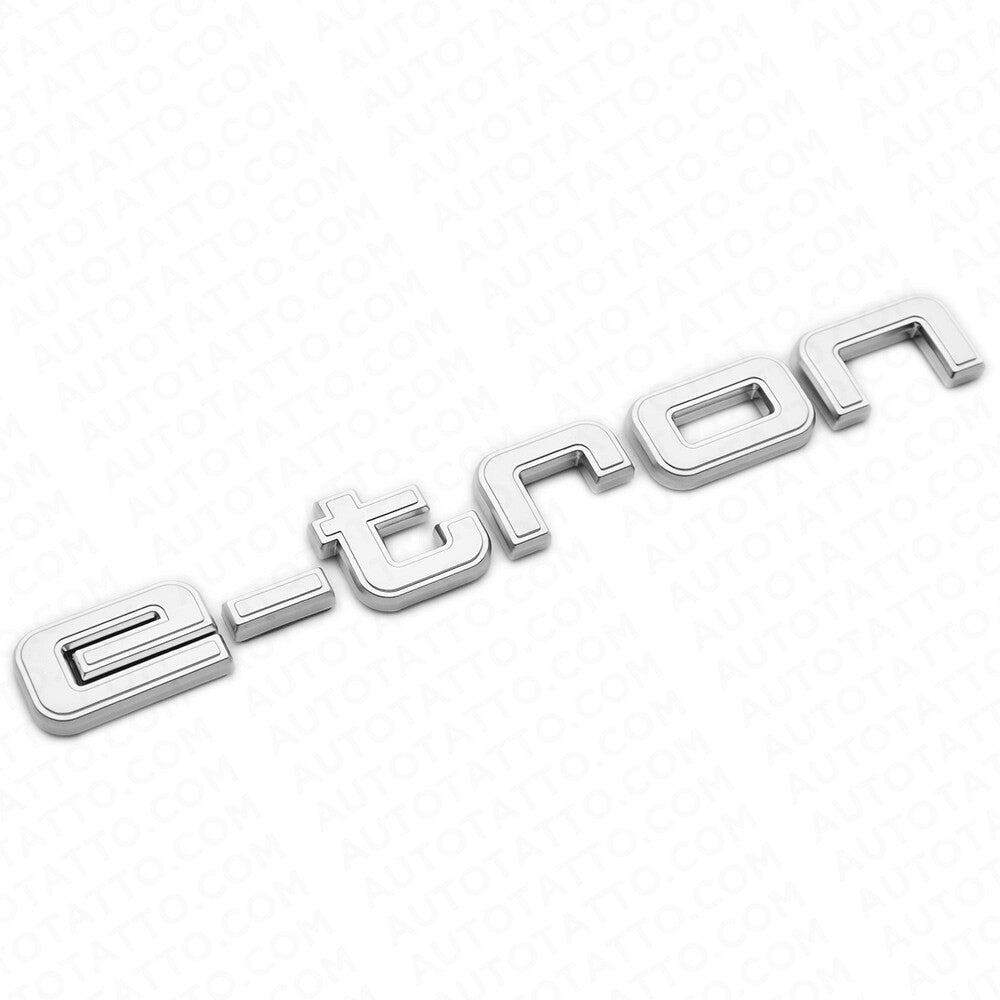 Audi e-tron OEM Silver Rear Letter Liftgate Nameplate Trunk Emblem Badge Sport
