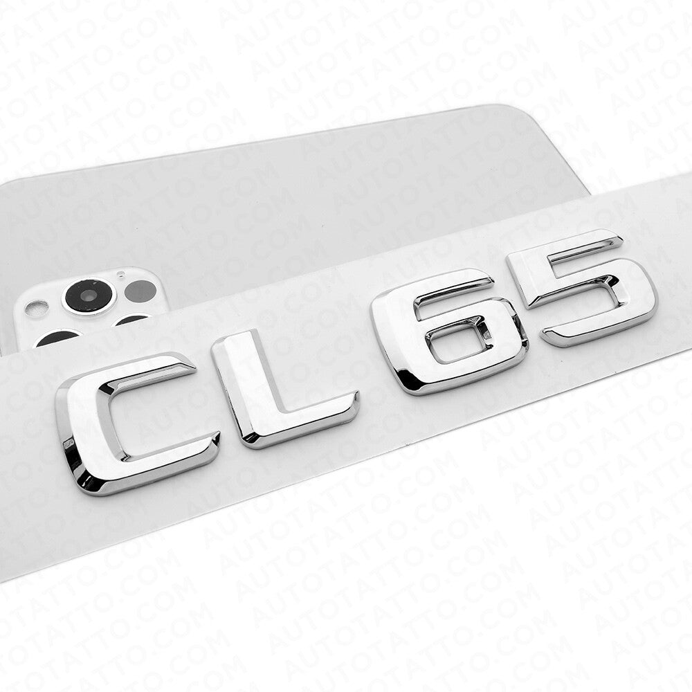 05-14 CL 65 Emblem Trunk Lid Letter Logo Nameplate Badge Decoration AMG Chrome