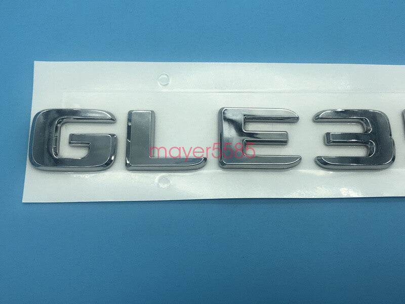 Chrome " GLE350d " Number Letters Rear Trunk Badge Emblem for Mercedes Benz GLE