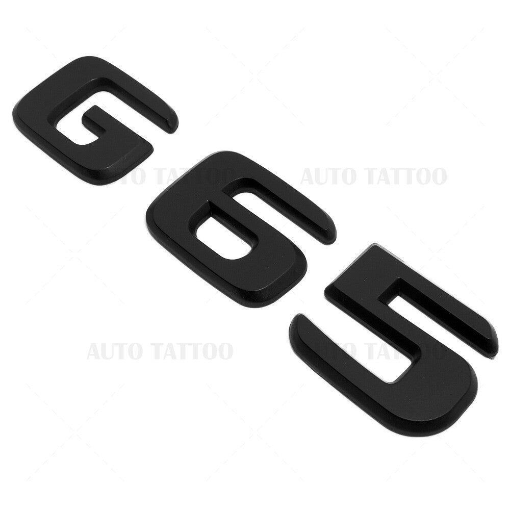 Benz G65 AMG Letter Emblem Rear Body Logo Nameplate Badge Decorate Matte Black