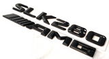 #1 BLACK SLK280 + AMG REPLACEMENT FOR MERCEDES REAR TRUNK EMBLEM BADGE NAMEPLATE