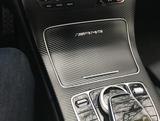 Chrome AMG Interior Dash Control Decal Badge for Mercedes C180 C200 C250 C63
