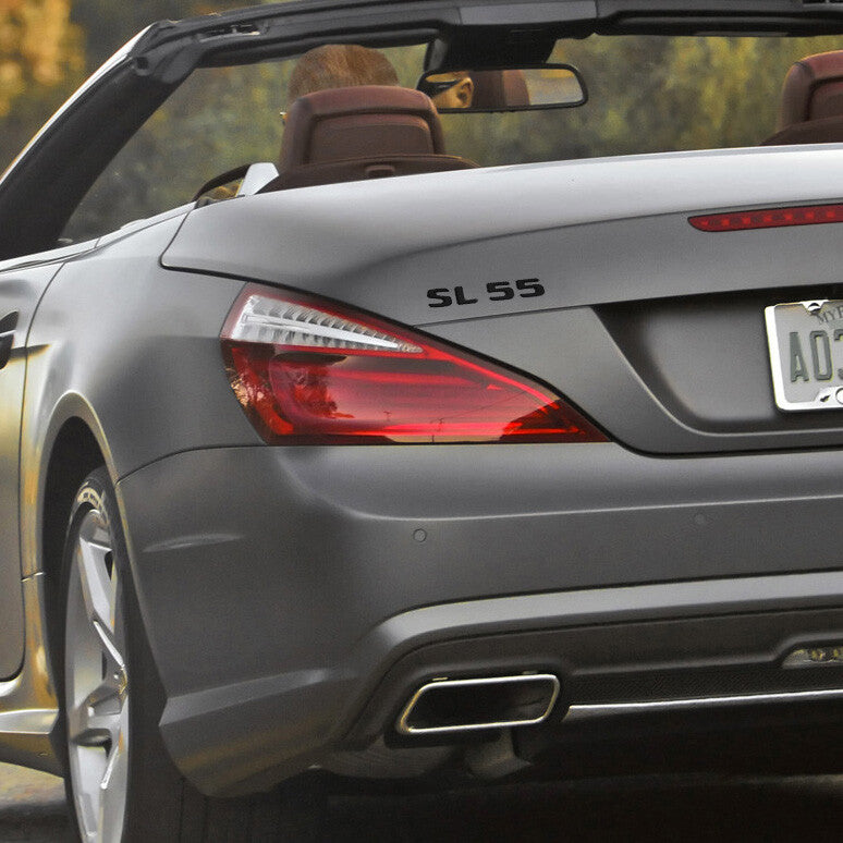 01-14 SL 55 AMG 3D Letter Emblem Trunk Logo Nameplate Badge Decorate Sport Black