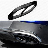 AMG Style Quad Exhaust Tips Tailpipe Cover Trim For A C E Class GLC CLA GLS GLE