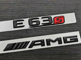 Gloss Black E63S AMG Trunk emblem badge For Mercedes-Benz E63 AMG W213