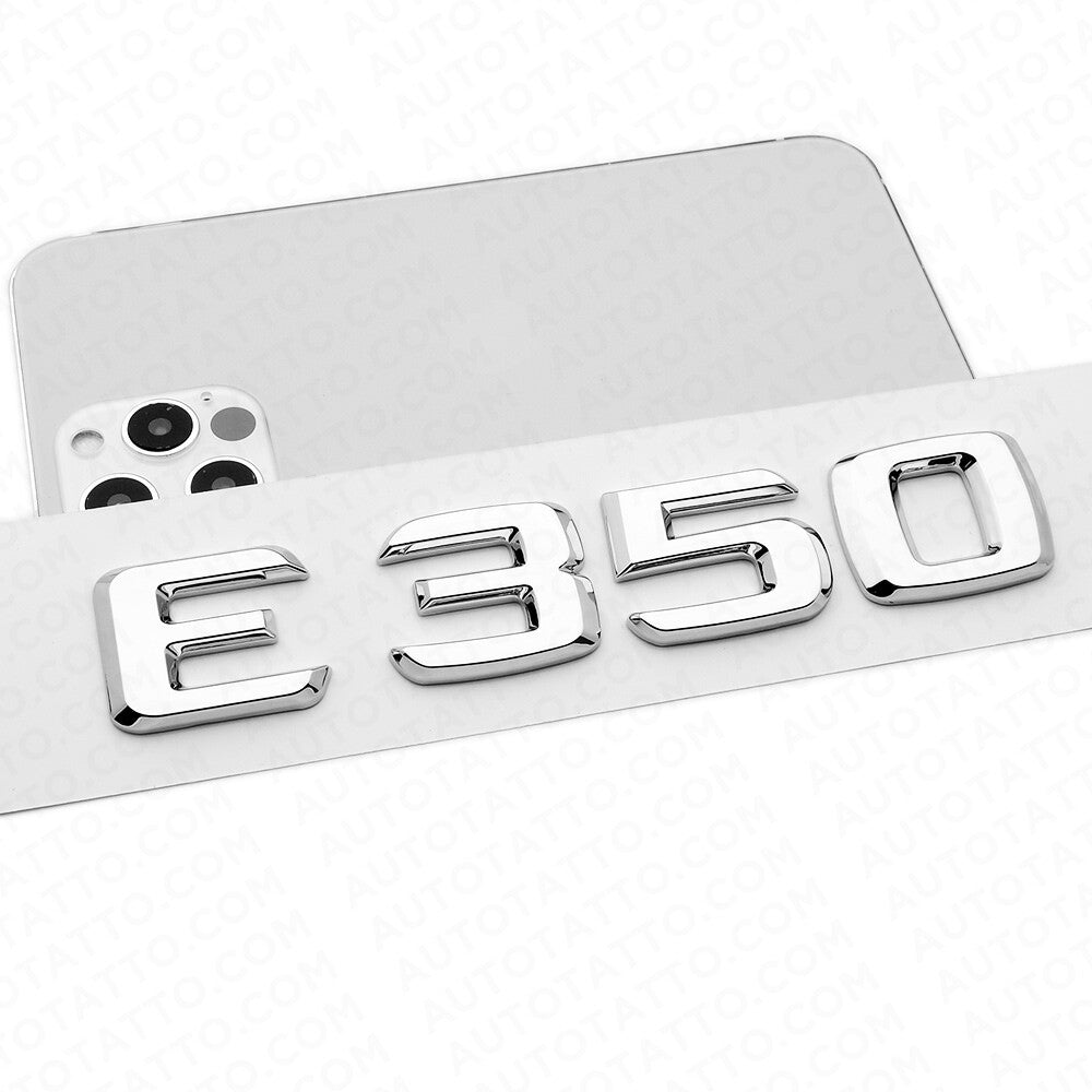 06-14 E 350 AMG Letter Emblem Trunk Logo Nameplate Badge Decorate Sport Chrome