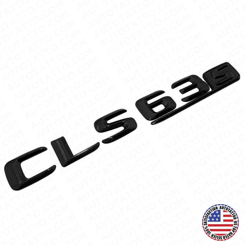 2016 CLS 63 S Emblem Trunk Lid Letter Nameplate Badge Decorate AMG Gloss Black