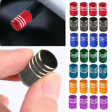 4x Aluminum Car Tyre Tire Air Valve Stem Screws Caps Cover Accessories Universal