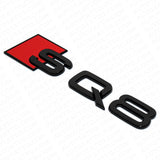 Audi SQ8 Gloss Black Rear Letter Liftgate Nameplate Trunk Emblem Badge Sport