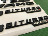 Matte Black GT63s AMG V8 Biturbo Sticker Decal Emblem for AMG GT63s