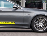 Matte Black S63 AMG V8 BITURBO 4MATIC+ Trunk Fender Badges Emblems for Mercedes