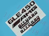Gloss Black Flat "GLE450 AMG BITURBO" Trunk Embl Badge Sticker for Mercedes Benz