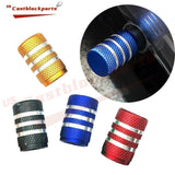 4Pcs Tire Valve Stem Car Caps Aluminum Alloy Dust Proof Airtight Air Caps Cover