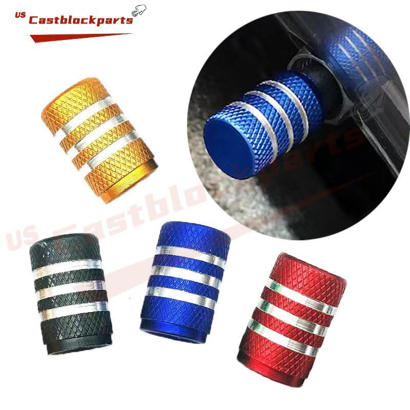 4Pcs Tire Valve Stem Car Caps Aluminum Alloy Dust Proof Airtight Air Caps Cover