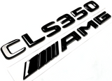 BLACK CLS350+AMG FOR MERCEDES REAR TRUNK EMBLEM BADGE NAMEPLATE DECAL NUMBERS