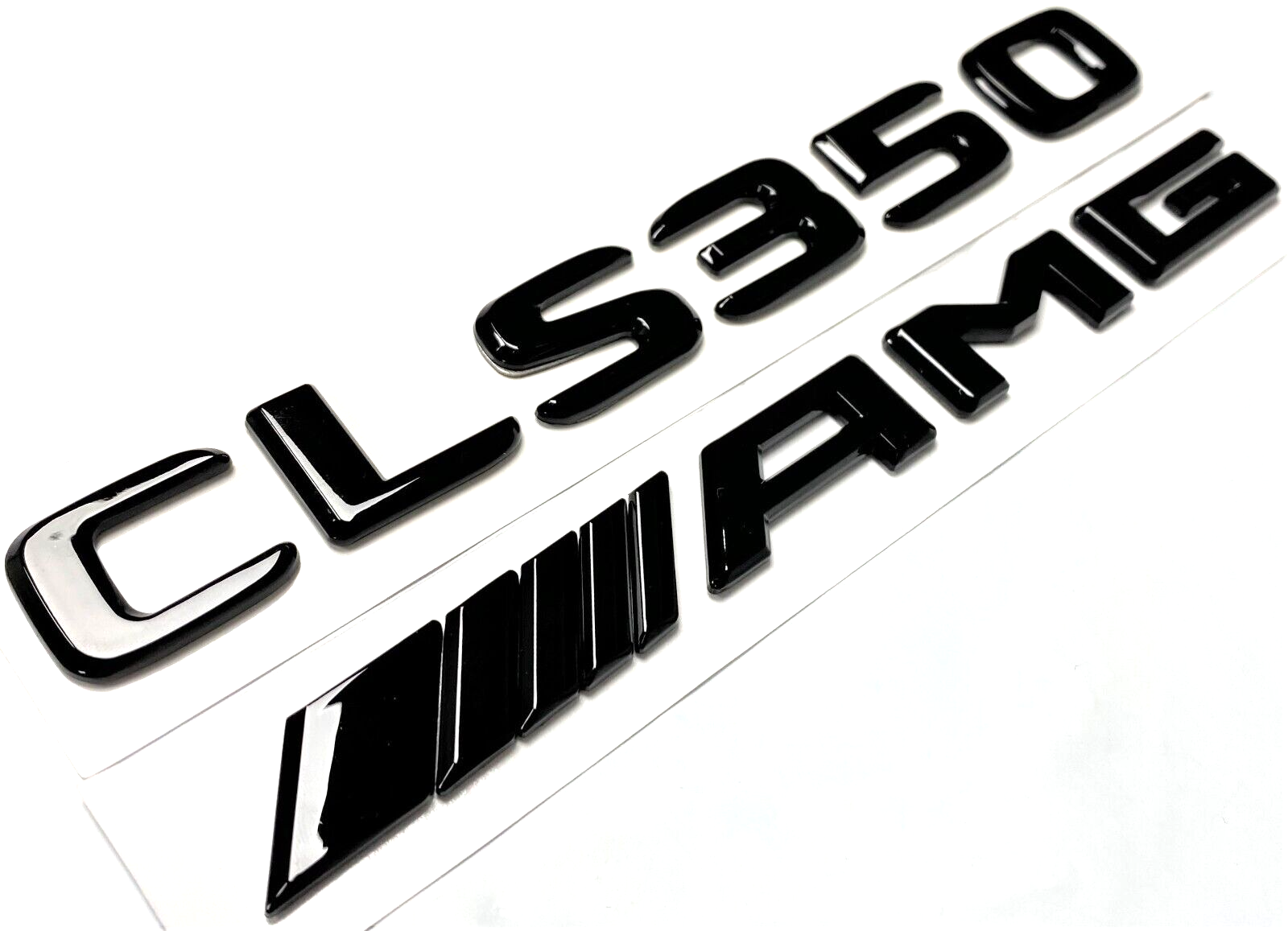 BLACK CLS350+AMG FOR MERCEDES REAR TRUNK EMBLEM BADGE NAMEPLATE DECAL NUMBERS