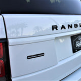 For Range Rover Supercharged Black Letter Car Sport Liftgate Logo Emblem Badge