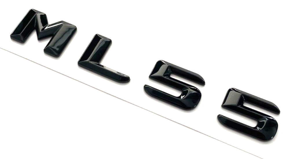 Gloss BLACK ML55 FOR MERCEDES ML550 REAR TRUNK EMBLEM BADGE NAMEPLATE